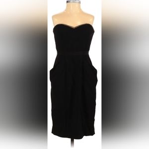 NWOT BCBGMaxAzria strapless black cocktail dress